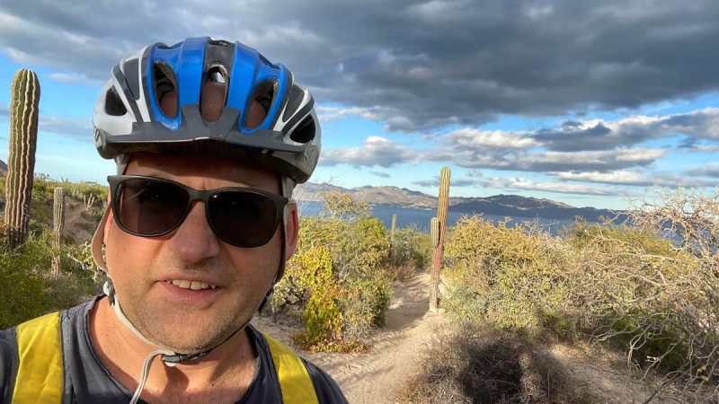 Biking up Pista Pista in El Sargento