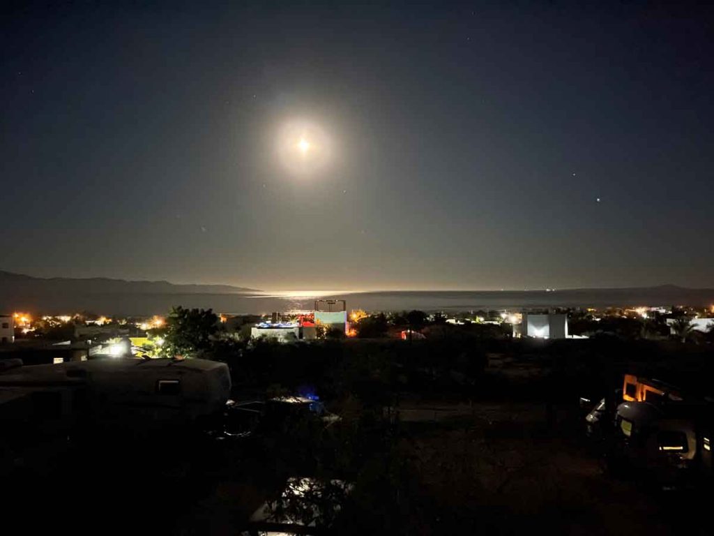 Moon Over Bahia de la Ventana