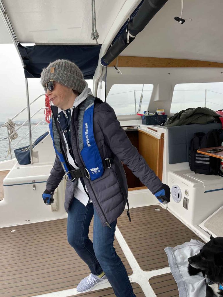Lisa Dancing on the Boat