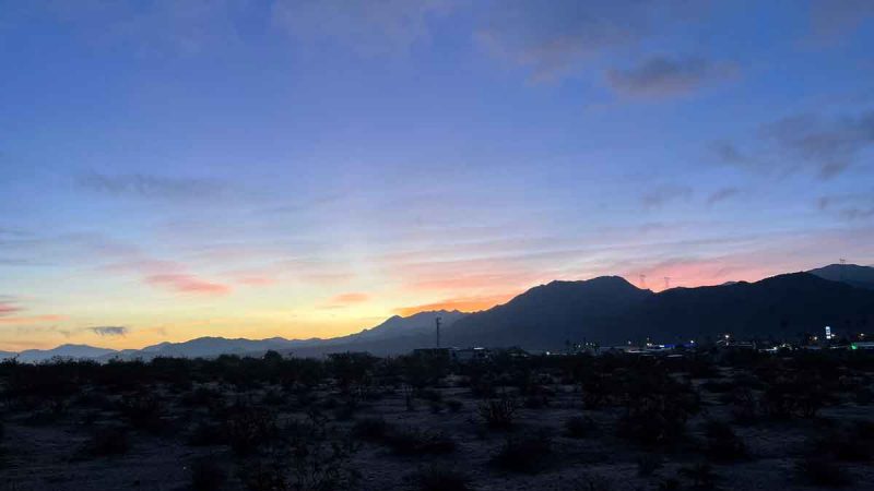 Sunrise Over Joshua Tree