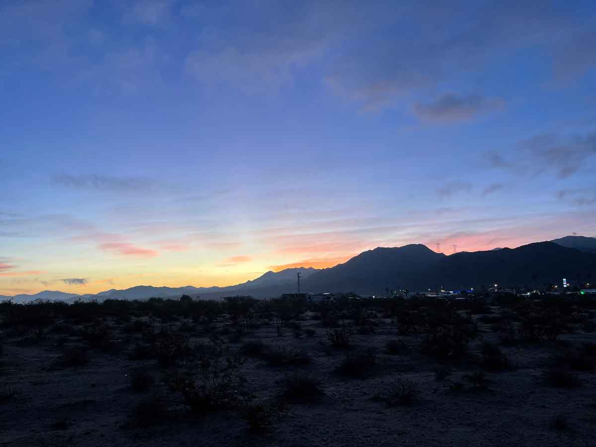 Sunrise Over Joshua Tree