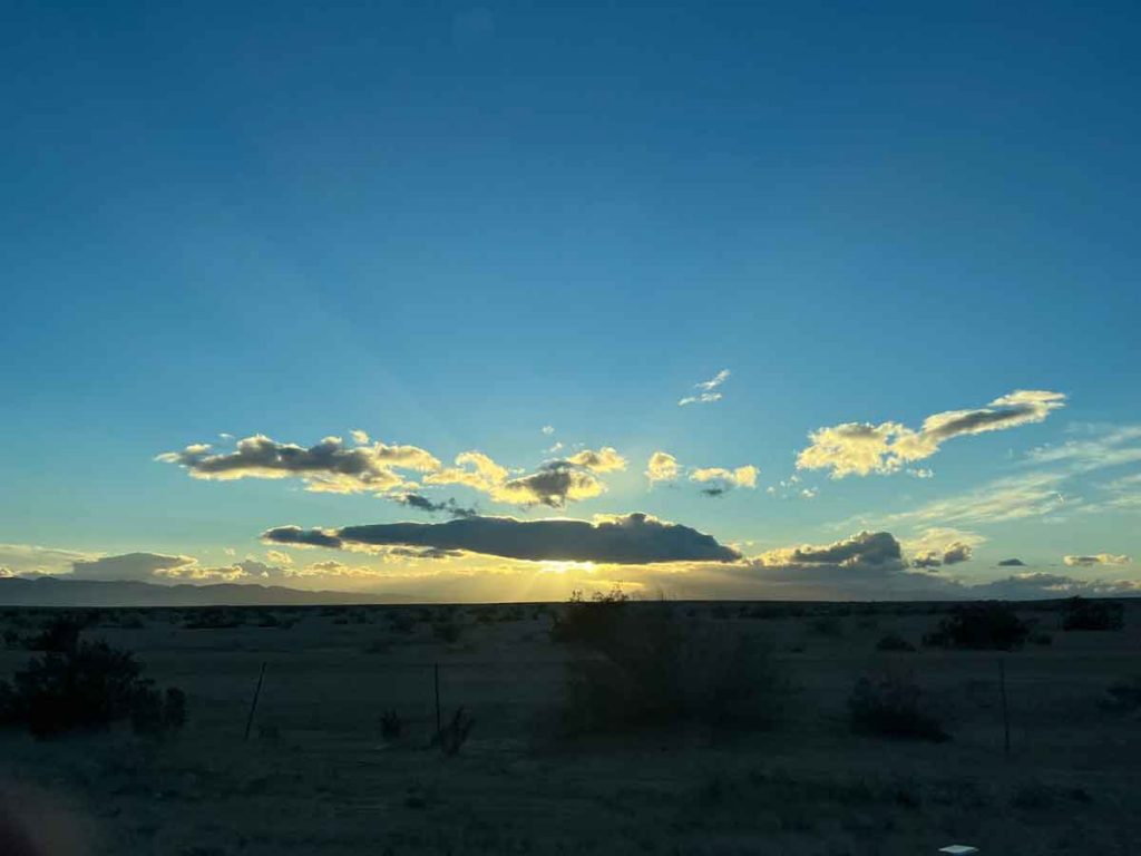 Sunset Over the Salton Sea